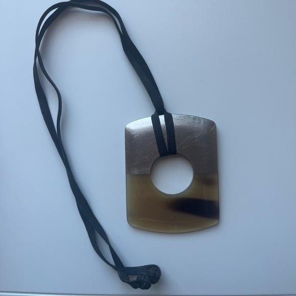 Hermes Horn Pendant Necklace (Dalva) - Picture 2 of 5